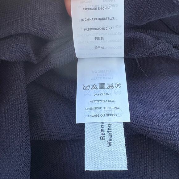 J. Crew Shirt Tunic Sz M Navy 3/4 Sleeve Half Button Relaxed Minimalist Preppy - Picture 8 of 9